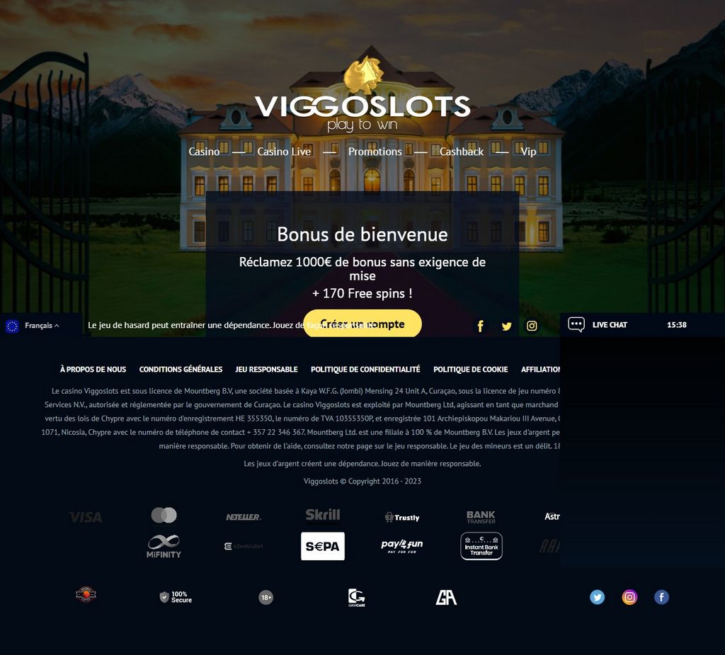 Témoignage du casino Viggo Slots